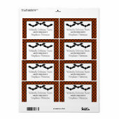 Uptown Glam Bats Halloween Baking Labels (Full Sheet)