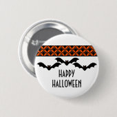Uptown Glam Bats Halloween Button (Voorkant /achterkant)