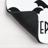 Uptown Glam Bats Halloween Mousepad Muismat (Hoek)