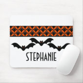 Uptown Glam Bats Halloween Mousepad Muismat (Met muis)