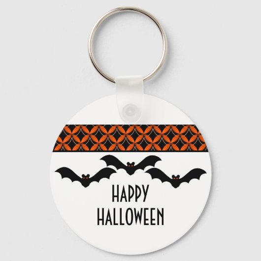 Uptown Glam Bats Halloween Sleutelhanger (Voorkant)