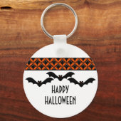 Uptown Glam Bats Halloween Sleutelhanger (Voorkant)