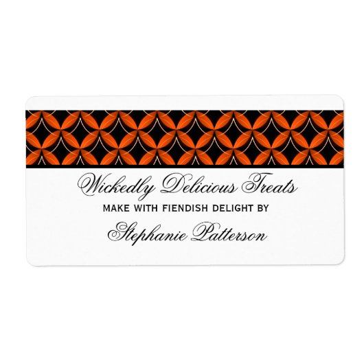 Uptown Glam Fancy Halloween Baking Labels (Voorkant)