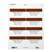 Uptown Glam Fancy Halloween Baking Labels (Full Sheet)