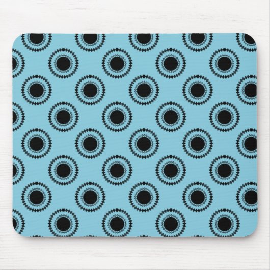 Uptown Hipster Mousepad, Turquoise Muismat (Voorkant)