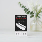 Uptown hotdogs loyaliteit klantenkaartje (Staand voorkant)