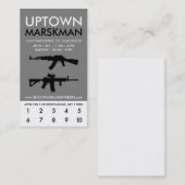 Uptown Marksman Loyaliteit Klantenkaartje (Voorkant / Achterkant)