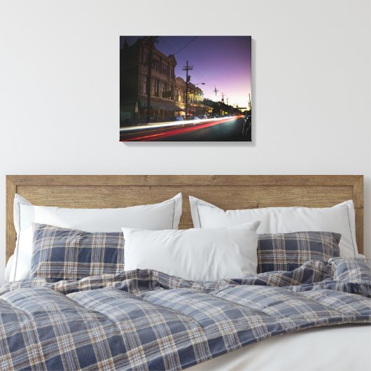 Uptown New Orleans Zonsondergang Canvas (Insitu (Slaapkamer))