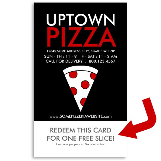 Uptown Pizza Slice Coupon