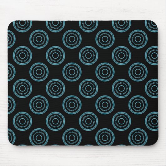 Uptown Posh Mousepad, Turquoise Muismat (Voorkant)