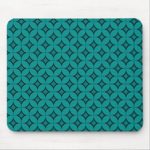 Uptown Retro Mousepad, Blauwgroen Muismat