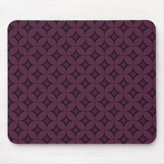 Uptown Retro Mousepad, Dark Paars Muismat (Voorkant)