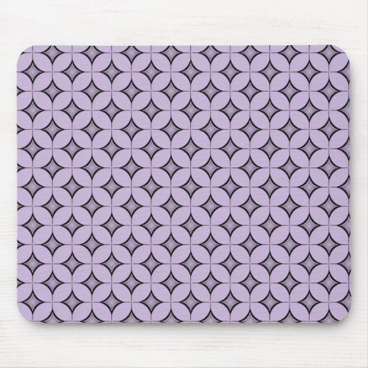 Uptown Retro Mousepad, Lavender Muismat (Voorkant)