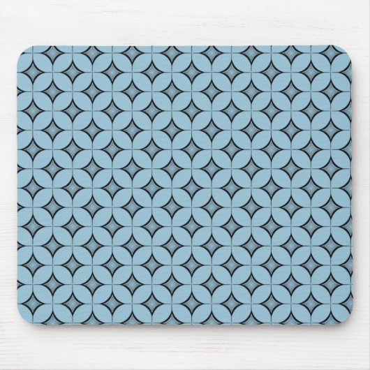 Uptown Retro Mousepad, Light Blue Muismat (Voorkant)