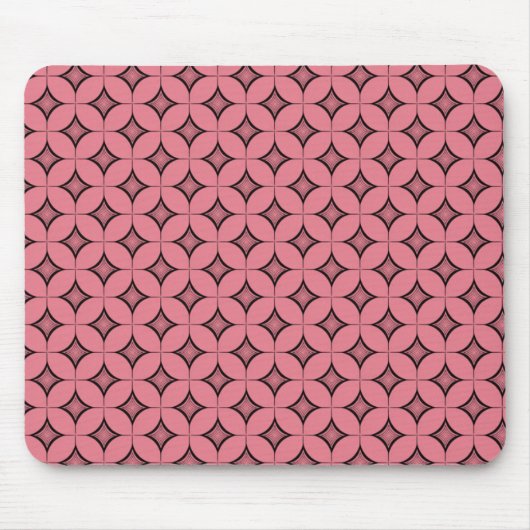 Uptown Retro Mousepad, Watermelonroze Muismat (Voorkant)