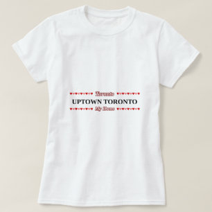 UPTOWN TORONTO - Mijn thuis (roze en rode harten) T-shirt
