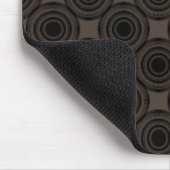 Uptown Trendy Circles Mousepad, Mocha Muismat (Hoek)