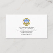 Uptrend Bewegingsbeurs Grafiek Financiële Visitekaartje (Achterkant)