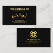 Uptrend Gold Stock Graph Financial Director Visitekaartje (Voorkant / Achterkant)