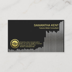 Uptrend Metal Futures Share Graph Financial Visitekaartje