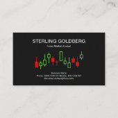 Uptrend Movement Stock Exchange Graph Forex Dealer Visitekaartje (Voorkant)