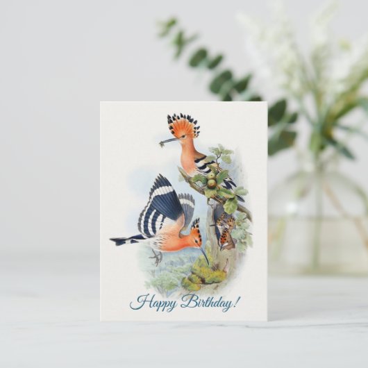 Upupa Epops Briefkaart (Staand voorkant)