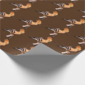 Upupa epops epops Tiled Pattern Cadeaupapier (Hoek)