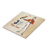 Upupa Epops Tegeltje (Zijkant)