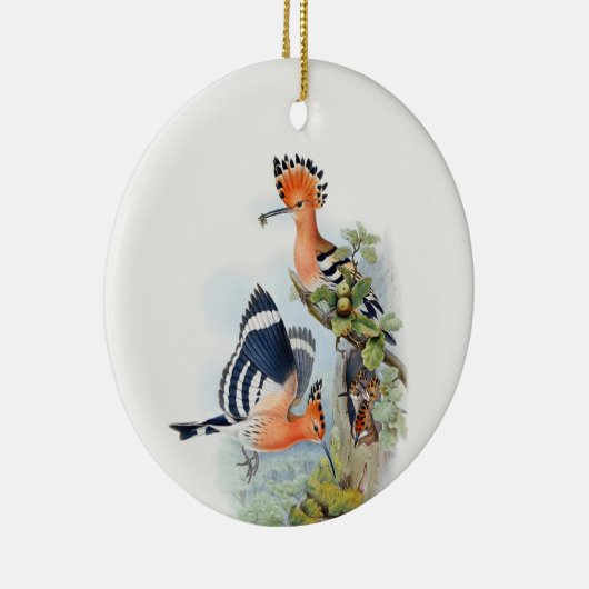 Upupa Epops Tree Keramisch Ornament (Rechts)