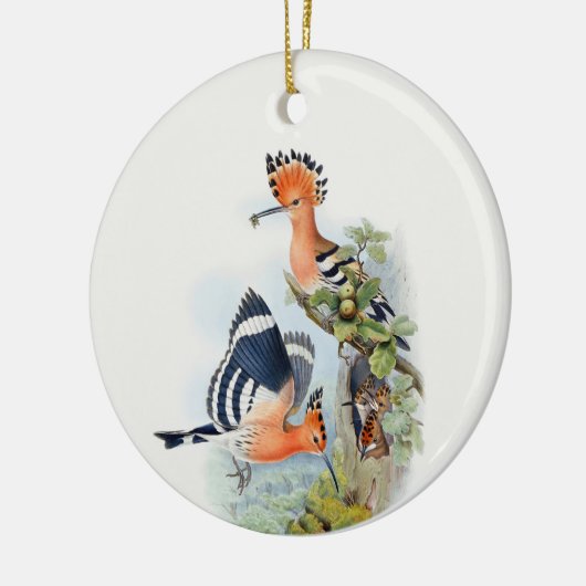 Upupa Epops Tree Keramisch Ornament (Links)