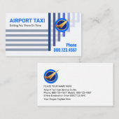 Upwards Airlift Plane Flying Airport Visitekaartje (Voorkant / Achterkant)