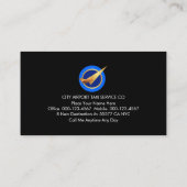 Upwards Sky Arrows Airport Plane Runway Visitekaartje (Achterkant)