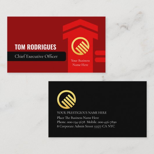 Upwards Successful Arrowhead Executive Visitekaartje (Voorkant / Achterkant)