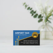 Upwards Yellow Sky Arrows Airport Runway Visitekaartje (Staand voorkant)