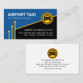 Upwards Yellow Sky Arrows Airport Runway Visitekaartje (Voorkant / Achterkant)