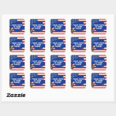 Ur-stemming Vierkante Sticker (Vel)
