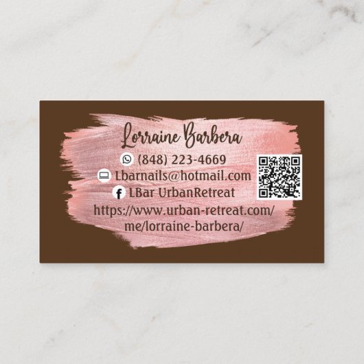 UR-visitekaartje Visitekaartje (Achterkant)