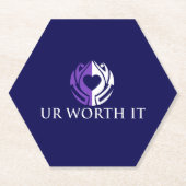 UR Worth It Kartonnen Onderzetters (Voorkant)