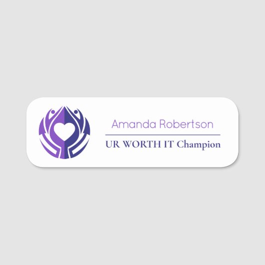 UR Worth It Name Tag (Voorkant)