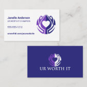 UR WORTH IT Reference Card Aanbevelingskaartje (Voorkant / Achterkant)