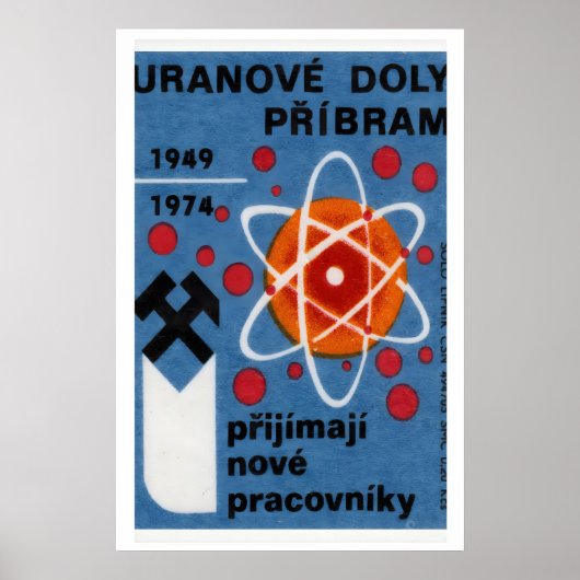 Uraanwinning - Luciferdoosje Print - Tsjechische M (Voorkant)