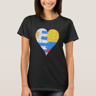 Uraguyan Colombiaanse vlag T-shirt