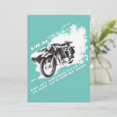 Ural Motorcycle With Sidecar Is Not Afraid Of Dirt Kaart (Staand voorkant)