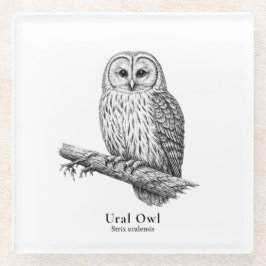 Ural Owl Glazen Onderzetter