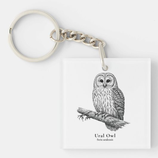 Ural Owl Sleutelhanger (voorkant)