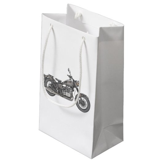 Urale motorfiets klein cadeauzakje (Achterkant Gekanteld)