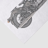 Urale motorfiets tissuepapier (Detail)