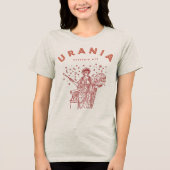 Urania Muse van Astrologie T-Shirt (Voorkant)