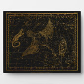 Urania's Mirror Celestial Map Gold en Black Fotoplaat (Voorkant)