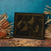 Urania's Mirror Celestial Map Gold en Black Fotoplaat (Zijkant)